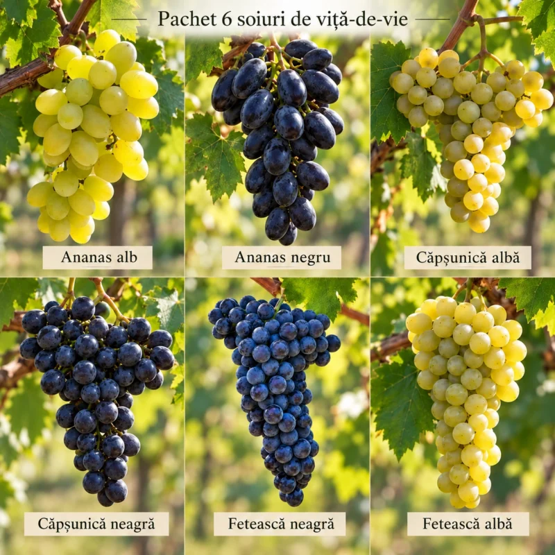 Pachet Arome de Altădată - 6 soiuri de viță de vie pe rod, Anul 4